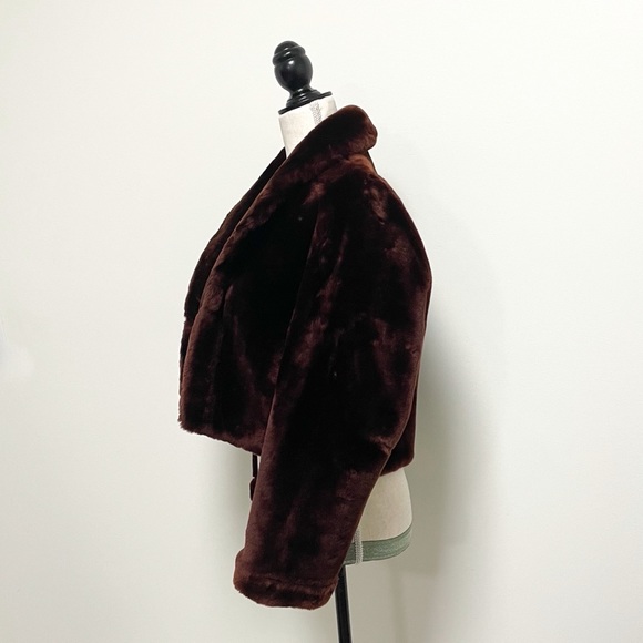 Vintage 50s/60s Gus Mayer Brown Mouton Chubby Coat - Picture 3 of 13